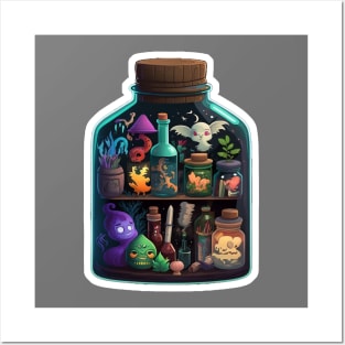 Bottled Magic - Wizard & Witch Series Posters and Art